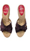 Christian Louboutin Espadrilles Brown Grosgrain Sandals Size EU37 - Cape Cod Fashionista