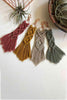 Assorted 4-Pack Macrame Fringe Keychain