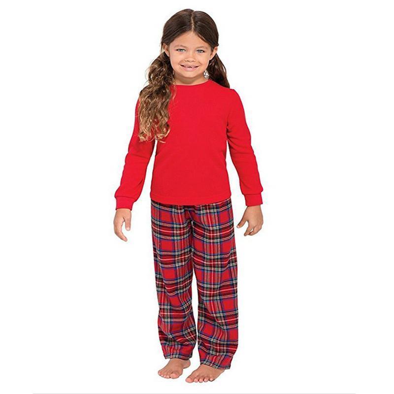 Family Holiday Matching PLAID 2 PC PAJAMA SET