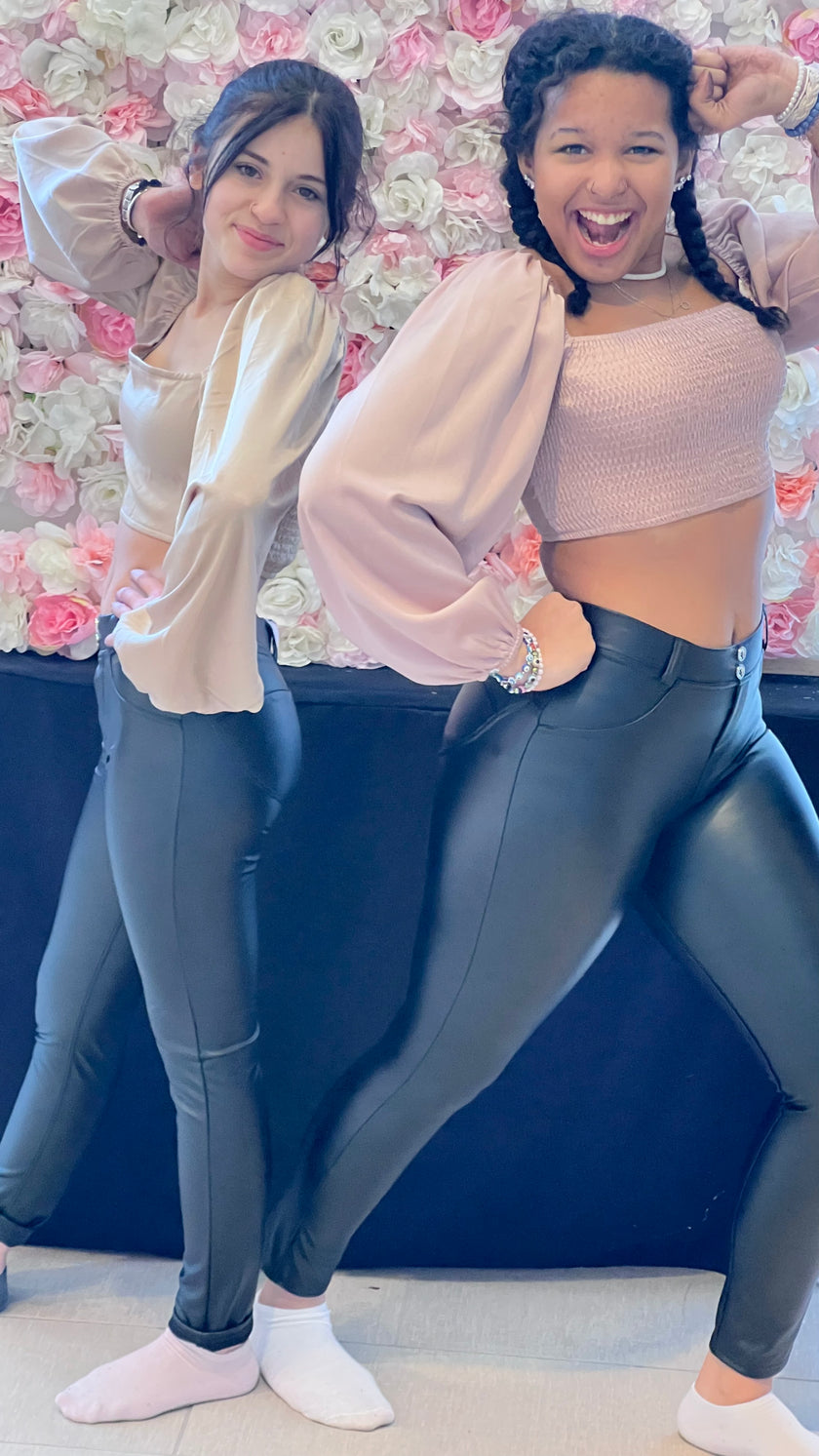 Livin' it up Leather Leggings