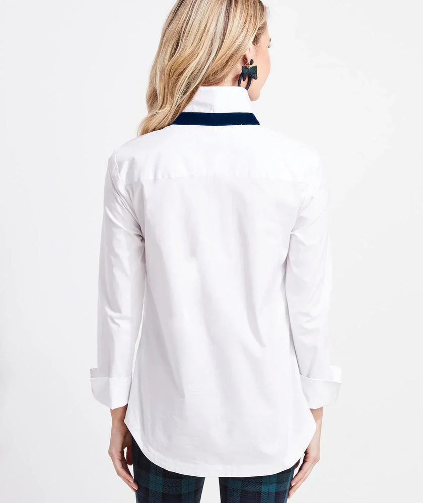 VINEYARD VINES Velvet Trim Popover XS NWT